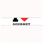 I love gourmet food Small Bar Mat 24 x4  Bar Mat