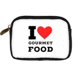 I love gourmet food Digital Camera Leather Case Front