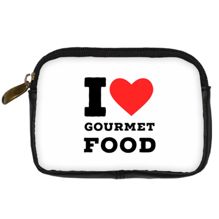 I love gourmet food Digital Camera Leather Case