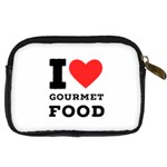 I love gourmet food Digital Camera Leather Case Back