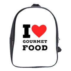 I Love Gourmet Food School Bag (large) by ilovewhateva