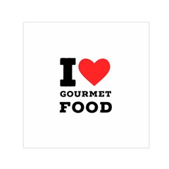 I Love Gourmet Food Square Satin Scarf (30  X 30 ) by ilovewhateva