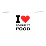 I love gourmet food Lightweight Drawstring Pouch (L) Front