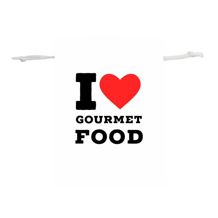 I love gourmet food Lightweight Drawstring Pouch (L)