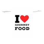 I love gourmet food Lightweight Drawstring Pouch (L) Back