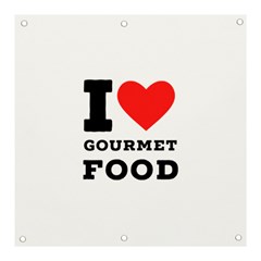 I Love Gourmet Food Banner And Sign 3  X 3  by ilovewhateva