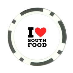 I Love South Food Poker Chip Card Guard by ilovewhateva