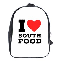 I Love South Food School Bag (xl) by ilovewhateva