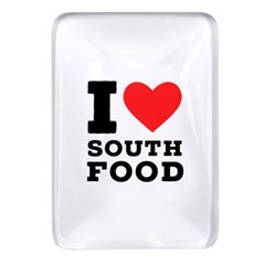 I Love South Food Rectangular Glass Fridge Magnet (4 Pack)