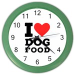 I love dog food Color Wall Clock Front