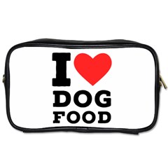 I Love Dog Food Toiletries Bag (one Side) by ilovewhateva