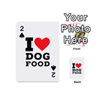 I love dog food Playing Cards 54 Designs (Mini) Front - Spade2