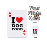 I love dog food Playing Cards 54 Designs (Mini) Front - HeartA