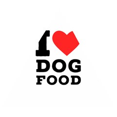 I Love Dog Food Wooden Puzzle Triangle by ilovewhateva