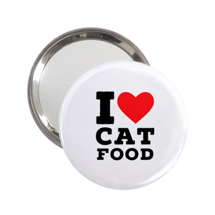 I love cat food 2.25  Handbag Mirrors