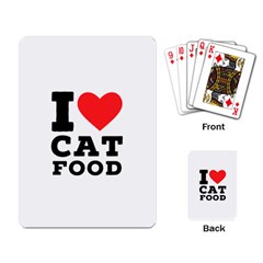 I Love Cat Food Playing Cards Single Design (rectangle) by ilovewhateva