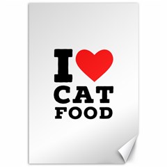 I Love Cat Food Canvas 12  X 18  by ilovewhateva