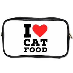 I Love Cat Food Toiletries Bag (two Sides) by ilovewhateva