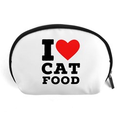 I Love Cat Food Accessory Pouch (large) by ilovewhateva