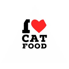 I Love Cat Food Wooden Puzzle Triangle by ilovewhateva