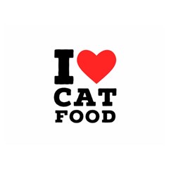 I Love Cat Food Premium Plush Fleece Blanket (extra Small) by ilovewhateva