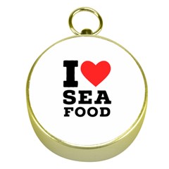 I Love Sea Food Gold Compasses by ilovewhateva