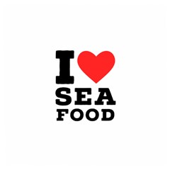 I Love Sea Food Wooden Puzzle Square by ilovewhateva