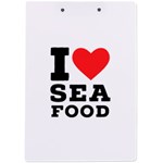 I love sea food A4 Acrylic Clipboard Back