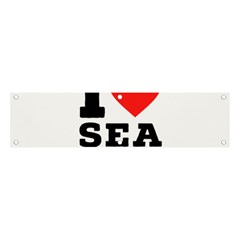 I Love Sea Food Banner And Sign 4  X 1  by ilovewhateva