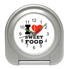 I Love Sweet Food Travel Alarm Clock by ilovewhateva