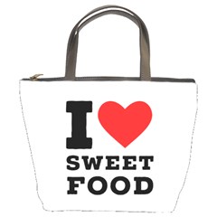 I Love Sweet Food Bucket Bag by ilovewhateva