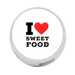 I love sweet food 4-Port USB Hub (Two Sides) Front