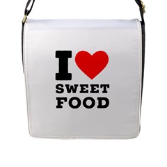 I Love Sweet Food Flap Closure Messenger Bag (l) by ilovewhateva