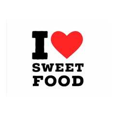 I Love Sweet Food Two Sides Premium Plush Fleece Blanket (mini) by ilovewhateva