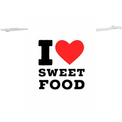 I Love Sweet Food Lightweight Drawstring Pouch (xl) by ilovewhateva