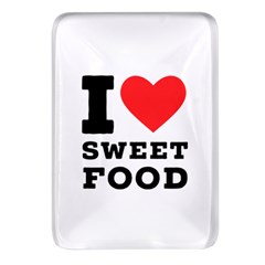 I Love Sweet Food Rectangular Glass Fridge Magnet (4 Pack) by ilovewhateva