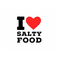 I Love Salty Food Two Sides Premium Plush Fleece Blanket (extra Small) by ilovewhateva