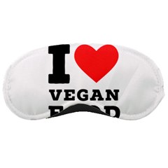 I Love Vegan Food  Sleeping Mask by ilovewhateva