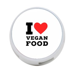 I Love Vegan Food  4-port Usb Hub (one Side) by ilovewhateva