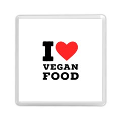 I Love Vegan Food  Memory Card Reader (square) by ilovewhateva