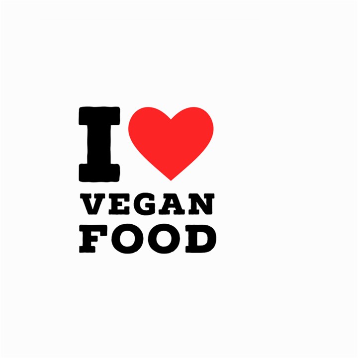 I love vegan food  Large Garden Flag (Two Sides)