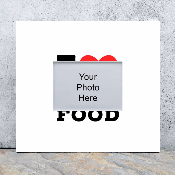 I love vegan food  White Wall Photo Frame 5  x 7 