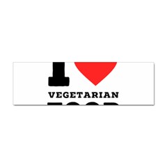 I Love Vegetarian Food Sticker Bumper (10 Pack) by ilovewhateva