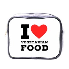 I Love Vegetarian Food Mini Toiletries Bag (one Side) by ilovewhateva