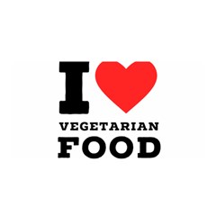 I Love Vegetarian Food Satin Wrap 35  X 70  by ilovewhateva