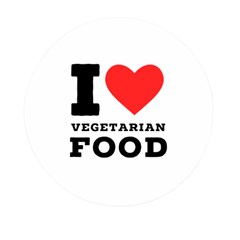 I Love Vegetarian Food Mini Round Pill Box by ilovewhateva