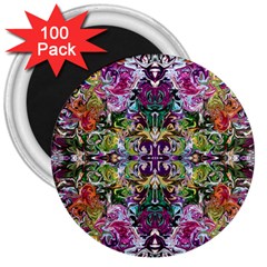 Spring Repeats 3  Magnets (100 Pack) by kaleidomarblingart