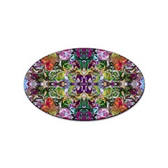 Spring Repeats Sticker (oval) by kaleidomarblingart