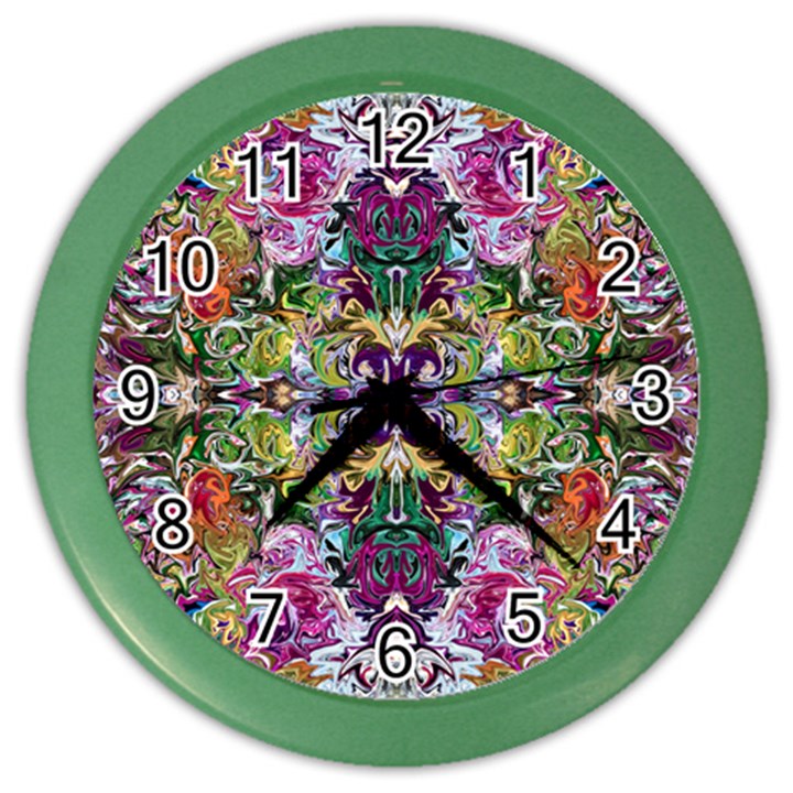 Spring repeats Color Wall Clock