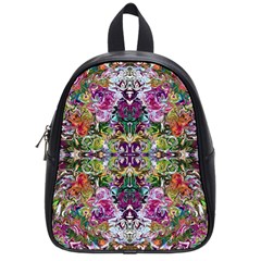 Spring Repeats School Bag (small) by kaleidomarblingart